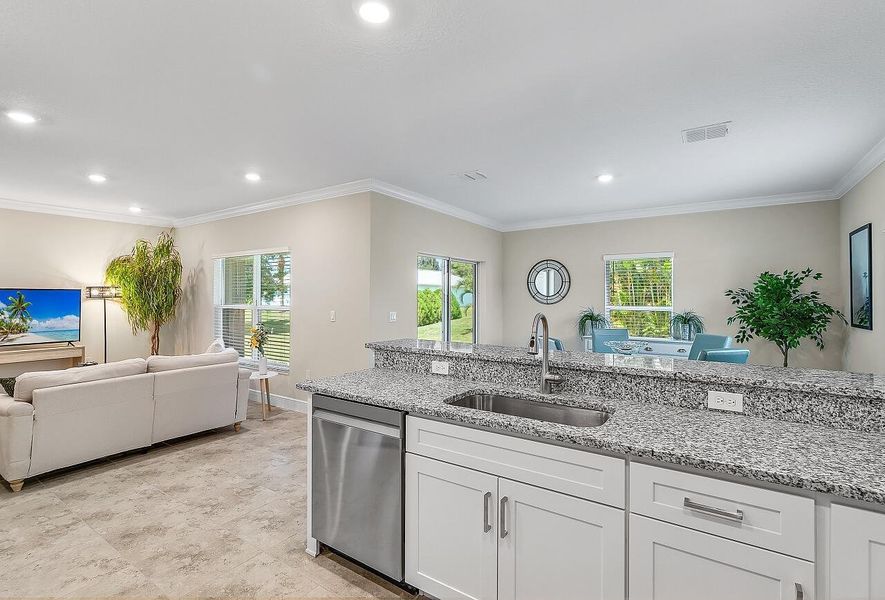 Furnished interior view inside a new home in , Sebastian (Image 9). Furnished interior view inside a new home in , Sebastian (Image 9).