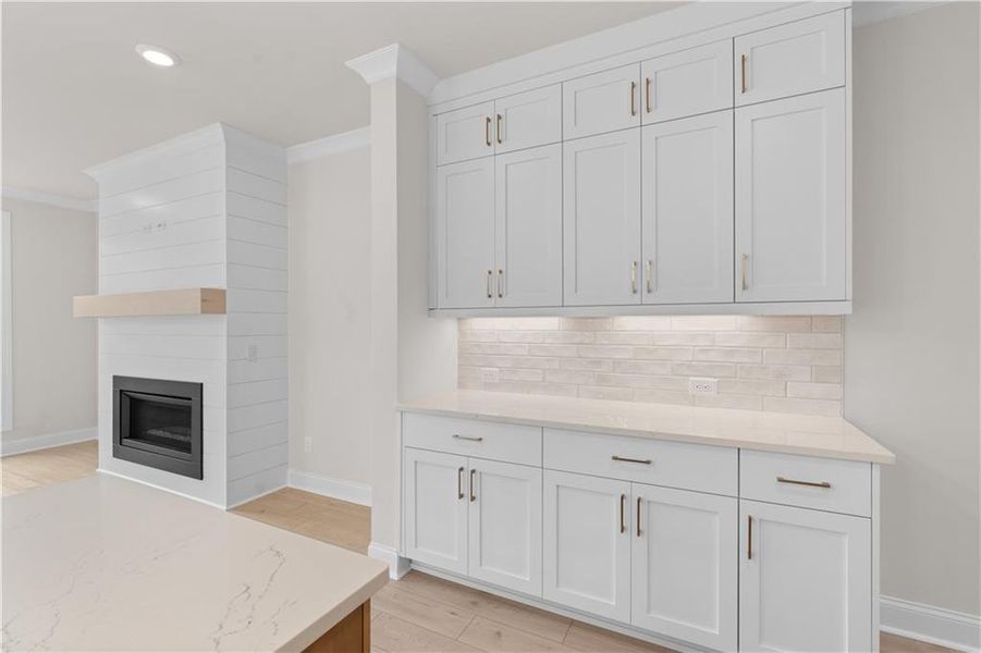 Furnished interior view inside a new home in Ward's Crossing Townhomes, Johns Creek (Image 15).