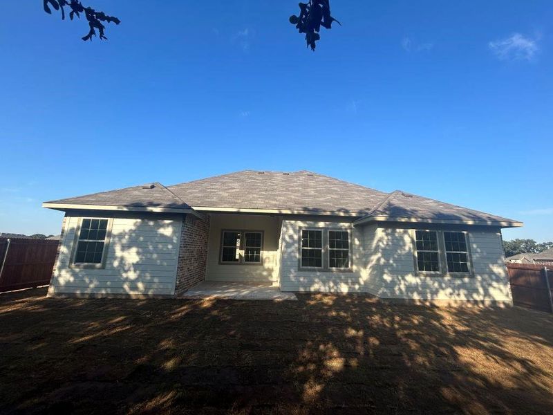 View of rear view of property