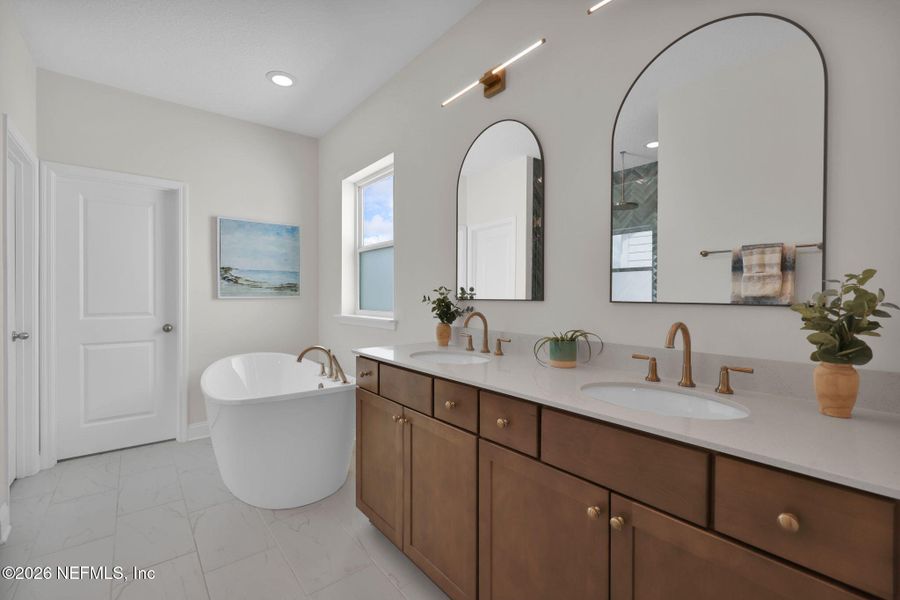 Furnished interior view inside a new home in , Ponte Vedra (Image 54).