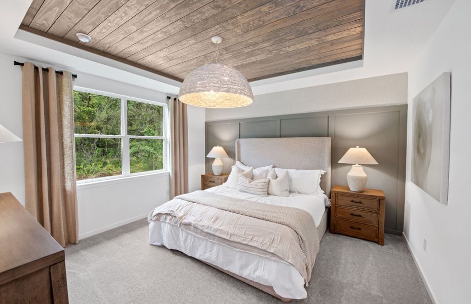 Furnished interior view inside a new home in Del Webb River Reserve, Spring Hill (Image 13). Furnished interior view inside a new home in Del Webb River Reserve, Spring Hill (Image 13).