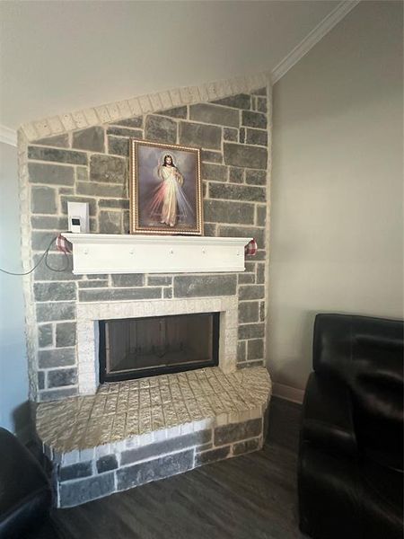 Corner Stone Fireplace