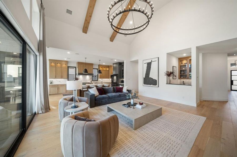 Furnished interior view inside a new home in Painted Tree 60' Series, McKinney (Image 18).