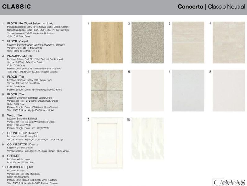 17106 W 92nd Loop design selections