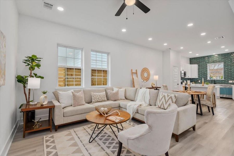 Furnished interior view inside a new home in , Houston (Image 28).