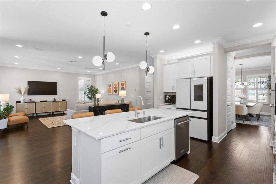 Furnished interior view inside a new home in , Tampa (Image 48). Furnished interior view inside a new home in , Tampa (Image 48).