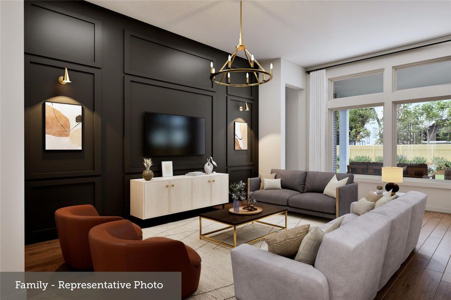 Furnished interior view inside a new home in Audubon – Ascent Collection, Magnolia (Image 8).