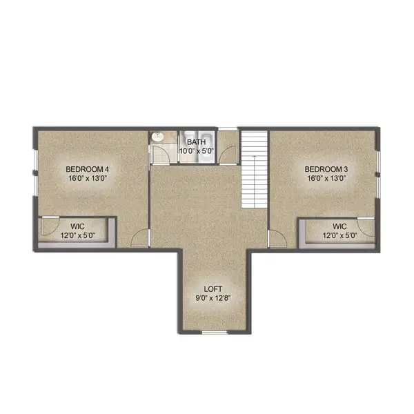 2D floor plan layout of this home in , Wesley Chapel, NC (Image 3).