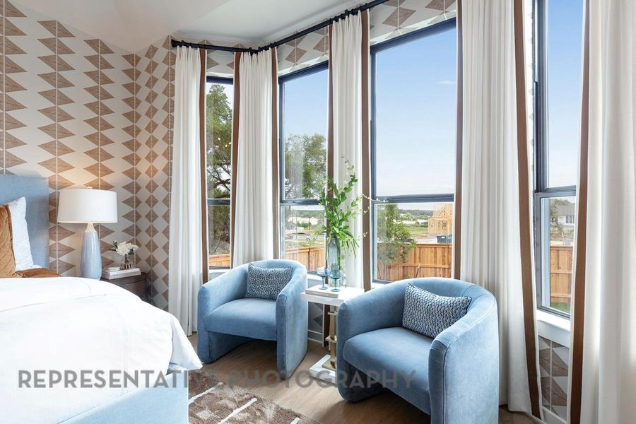 Furnished interior view inside a new home in Wolf Ranch, Georgetown (Image 10).