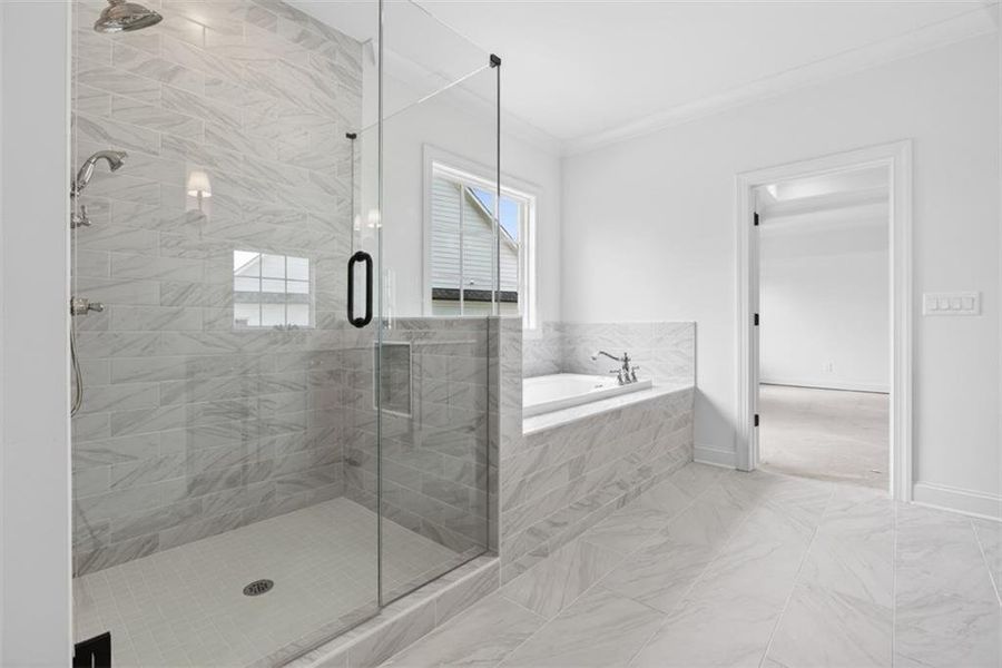 Furnished interior view inside a new home in , Suwanee (Image 34).