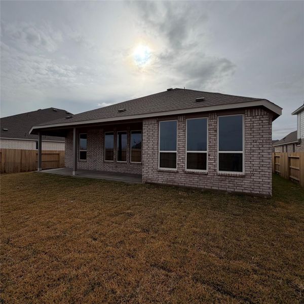 Exterior details and patio area of a home in The Preserve at Rosenberg, Rosenberg (Image 2).