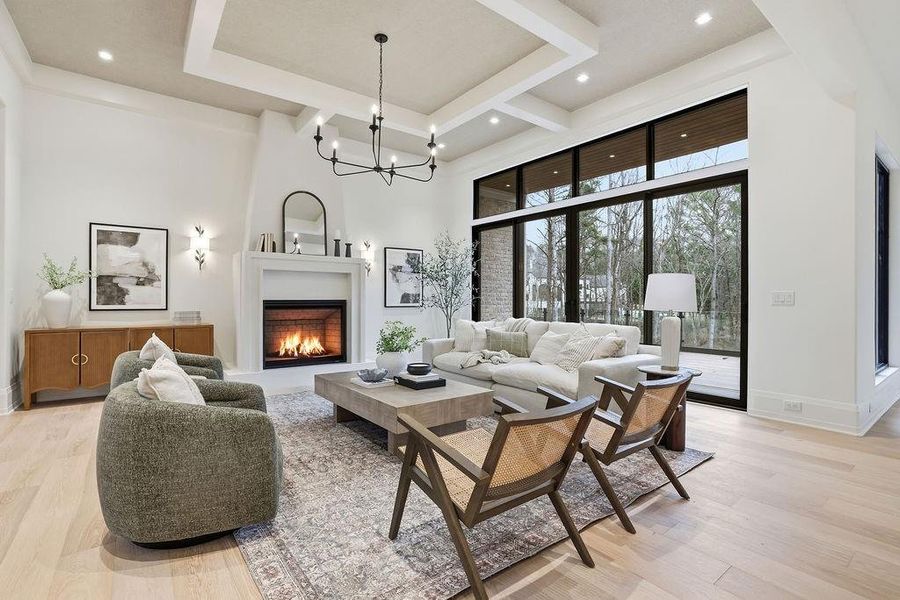 Furnished interior view inside a new home in , Johns Creek (Image 17).