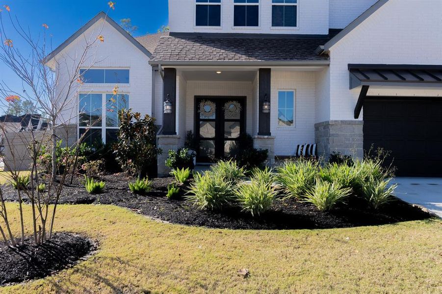 DOUBLE driveway with a 3 car TANDEM garage