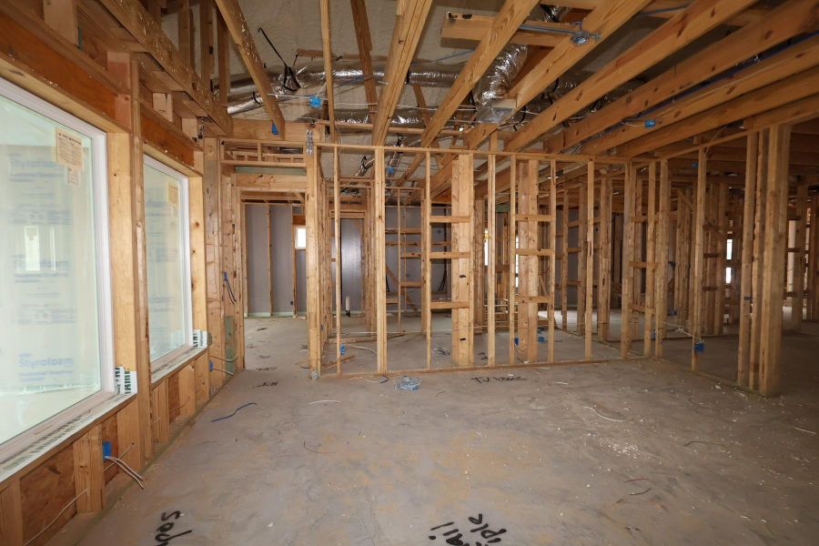 In-progress construction of a new home in , Conroe, TX (Image 23).
