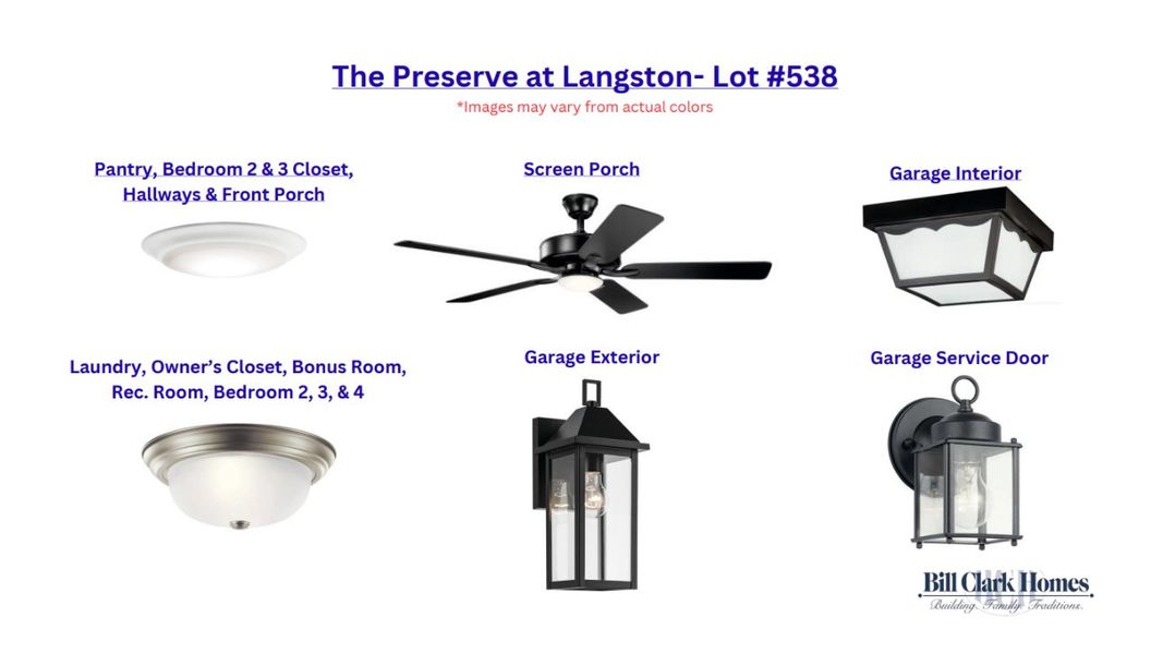 Sample of building materials used in homes in The Preserve at Langston, Winterville (Image 3).