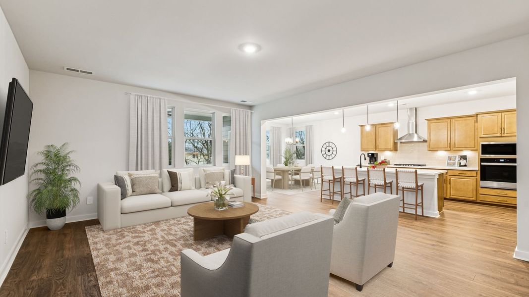 Representative furnished interior of a home built from the Stonebrook II by D.R. Horton in Harvest Point, Spring Hill (Image 7). Representative furnished interior of a home built from the Stonebrook II by D.R. Horton in Harvest Point, Spring Hill (Image 7).