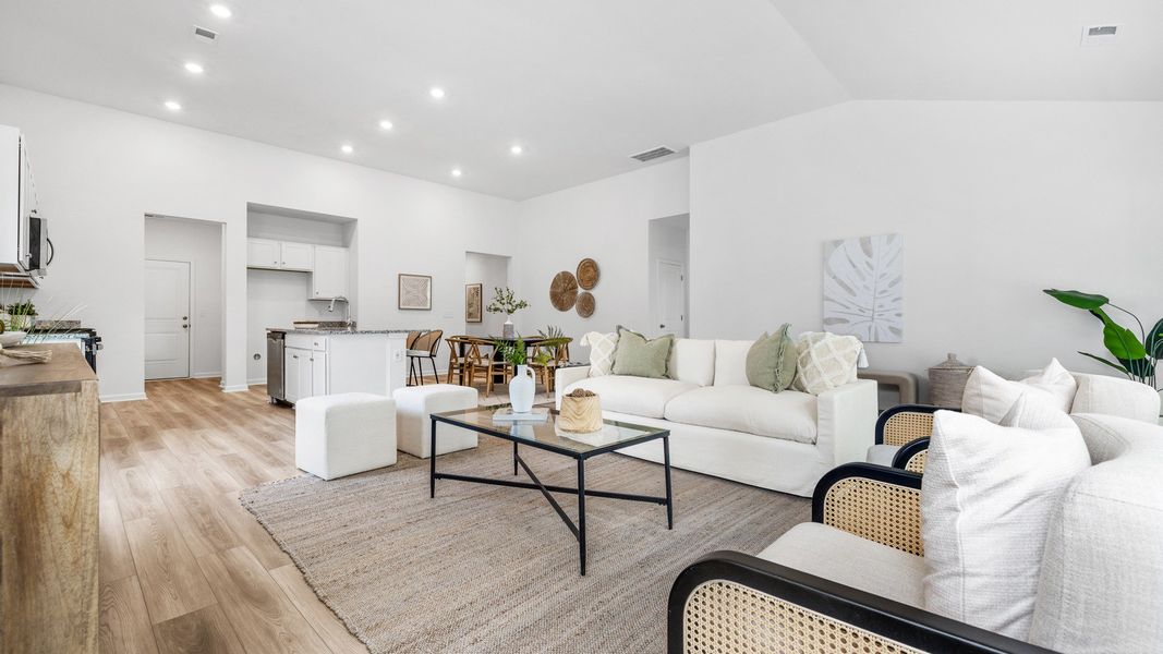Representative furnished interior of a home built from the Chelsea by DRB Homes in Bluffs at Sun Colony, Longs (Image 12).