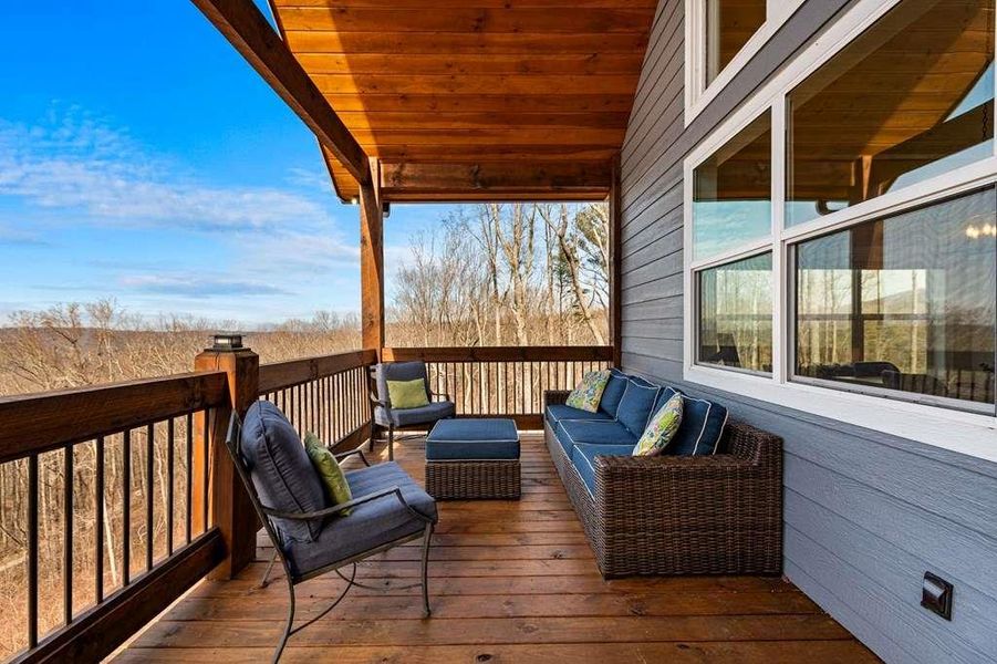 Exterior details and patio area of a home in , Talking Rock (Image 32).