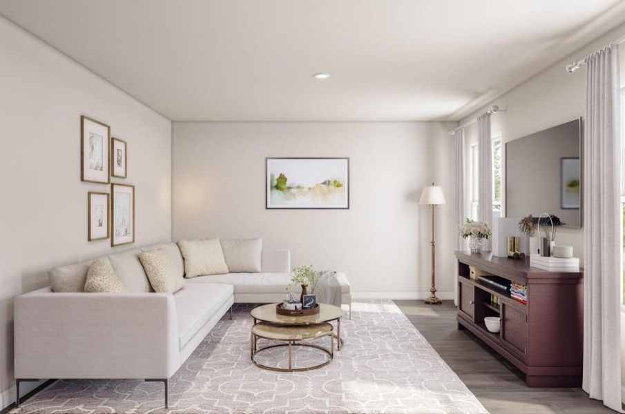 Furnished interior view inside a new home in Santa Fe, Cleveland (Image 6).