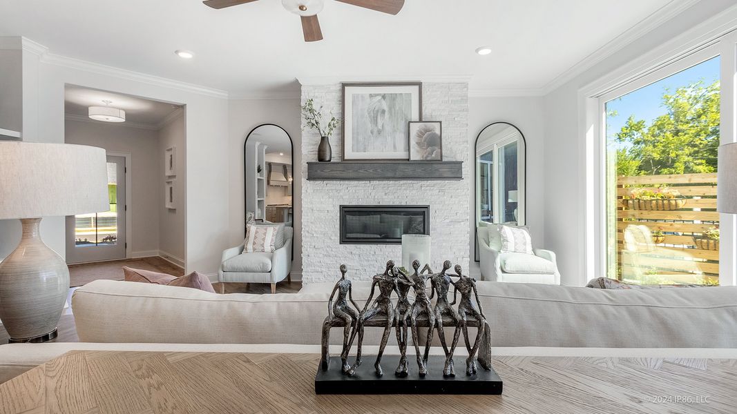 Representative furnished interior of a home built from the Promenade by Epcon Communities in The Courtyards by The Manor, Alpharetta (Image 34).