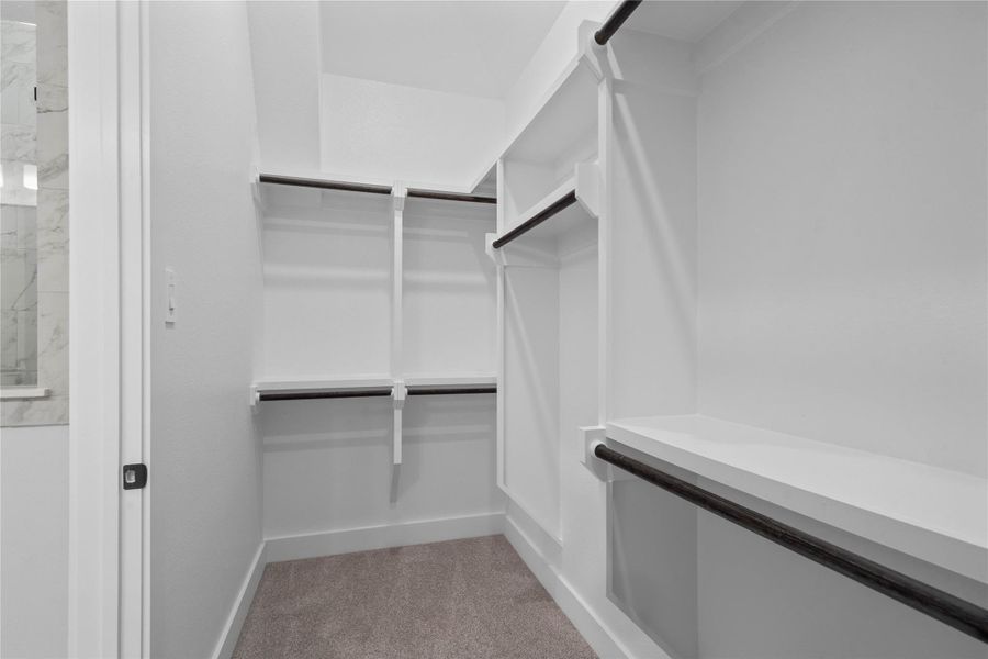Look at this immaculate closet! With high shelving, multiple rows to hang clothing, you are sure to have enough room for all your belongings! Look at this immaculate closet! With high shelving, multiple rows to hang clothing, you are sure to have enough room for all your belongings!