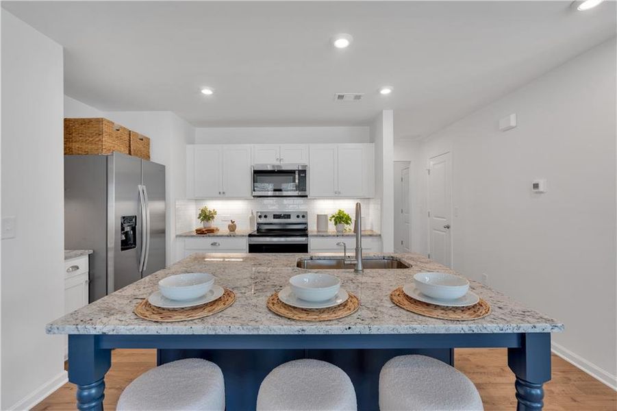 Furnished interior view inside a new home in Village Green, Adairsville (Image 16). Furnished interior view inside a new home in Village Green, Adairsville (Image 16).