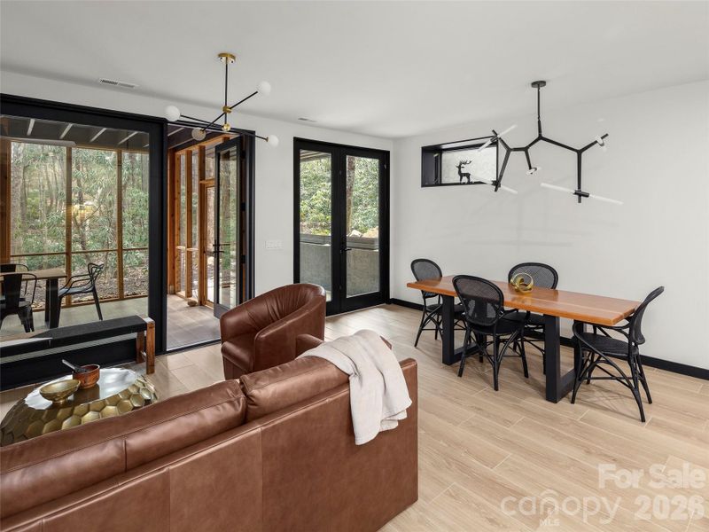 Downstairs Living Room and Dining Room Downstairs Living Room and Dining Room