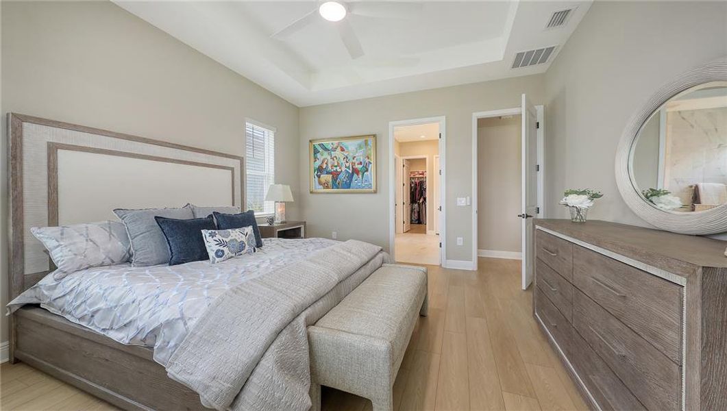 Master Suite with Tray Ceiling