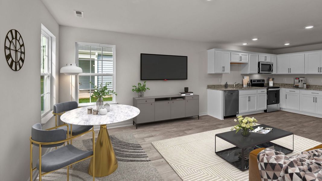 Representative furnished interior of a home built from the Sanford by D.R. Horton in Jetstream Park, Wilson (Image 5).