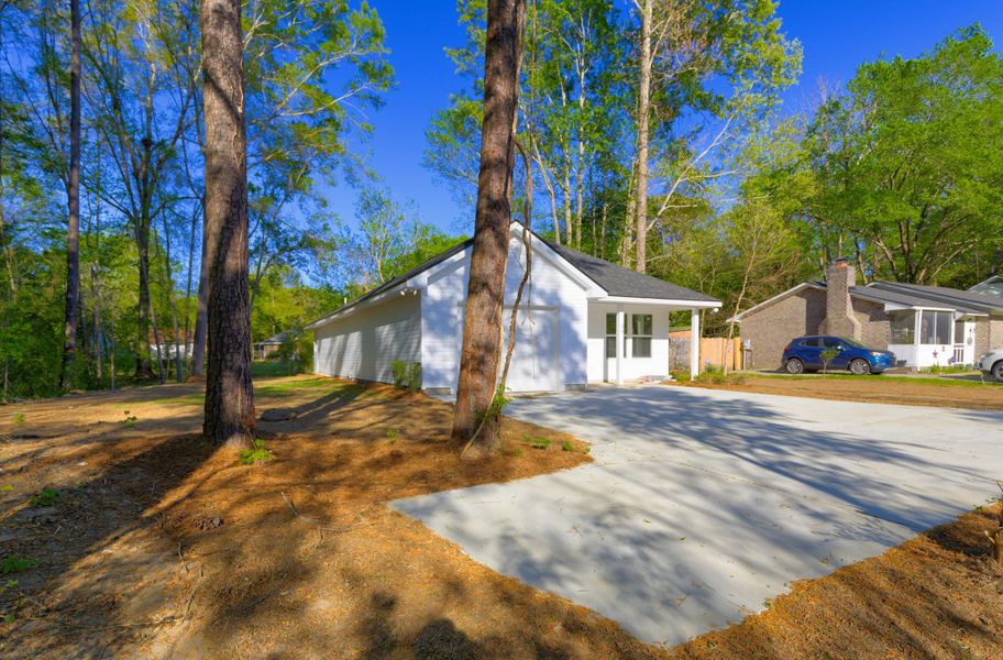 Exterior details and patio area of a home in , Goose Creek (Image 22). Exterior details and patio area of a home in , Goose Creek (Image 22).