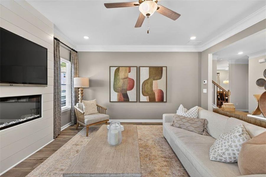 Furnished interior view inside a new home in North Haven, Rome (Image 10).