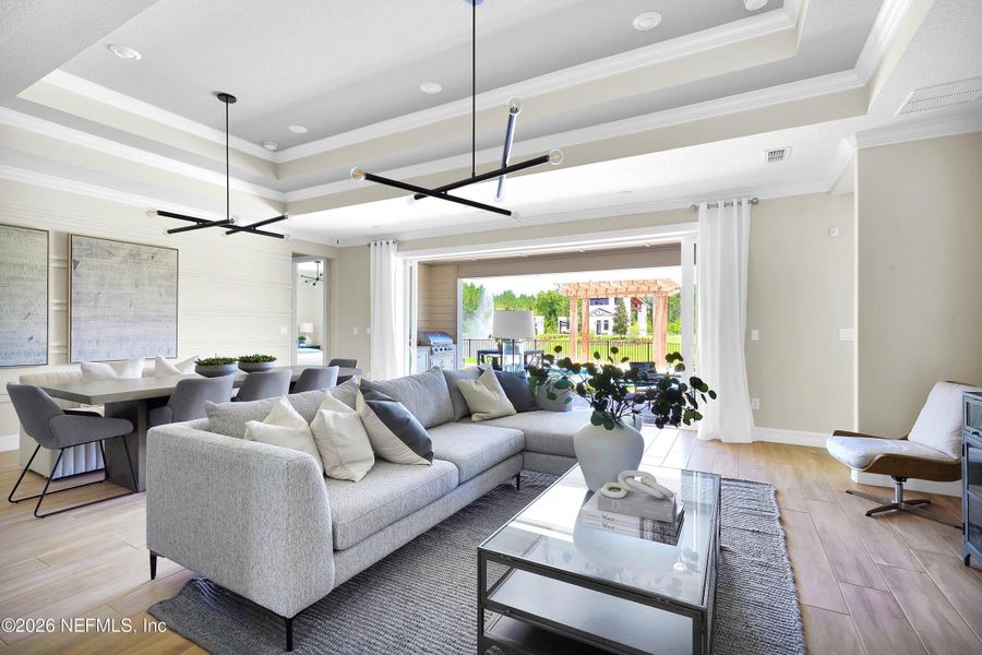 Furnished interior view inside a new home in , Yulee (Image 12).