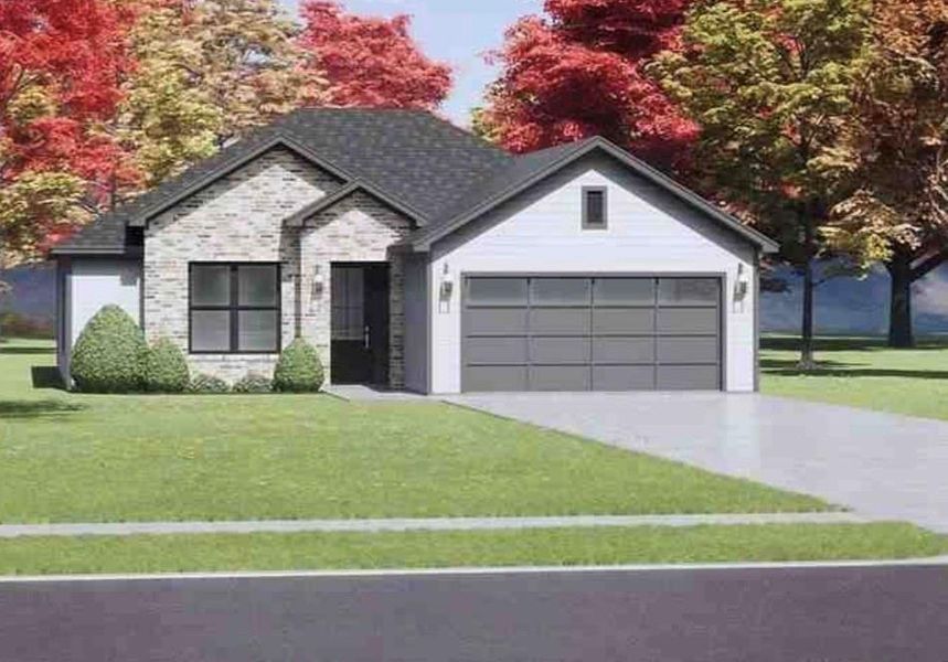 Front exterior of a new home in , Early, TX, highlighting curb appeal (Image 1).