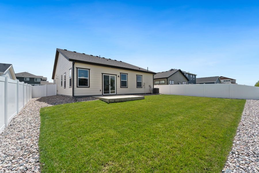 Exterior details and patio area of a home in Union Colony West, Greeley (Image 3).