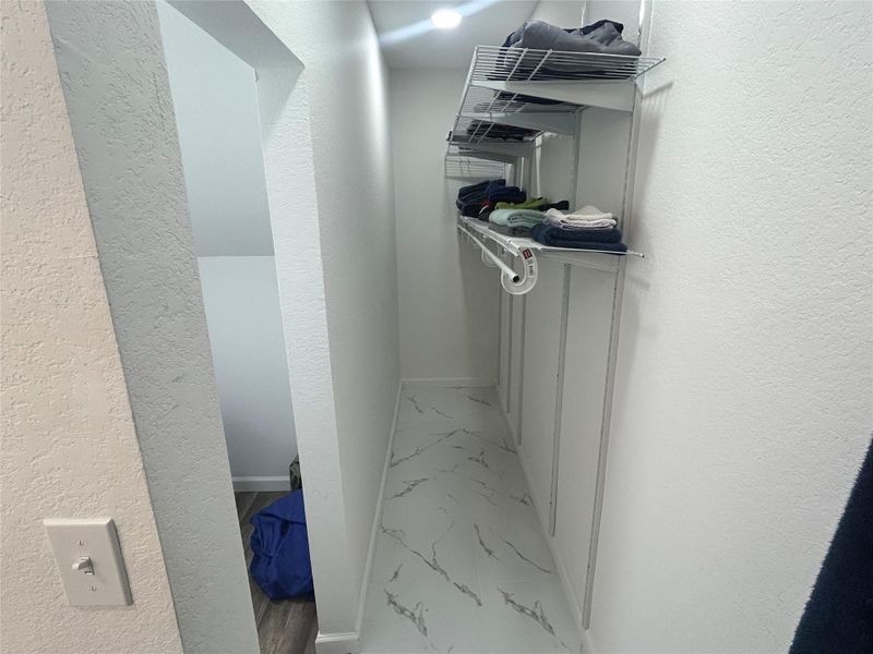 1st floor primary closet