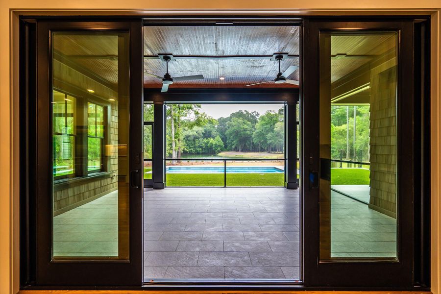 Exterior details and patio area of a home in , Johns Island (Image 44).