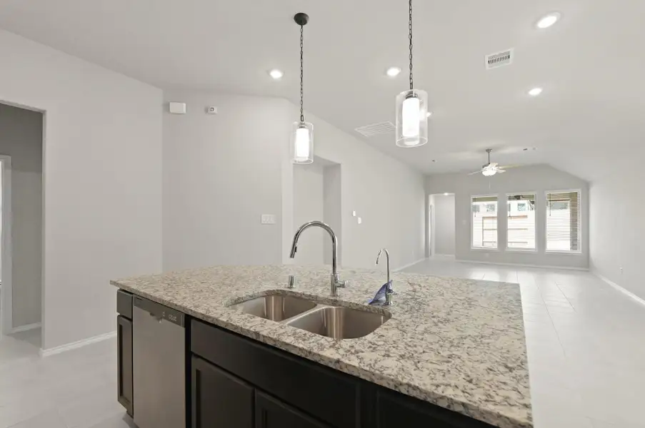 Furnished interior view inside a new home in The Trails, New Caney (Image 5). Furnished interior view inside a new home in The Trails, New Caney (Image 5).