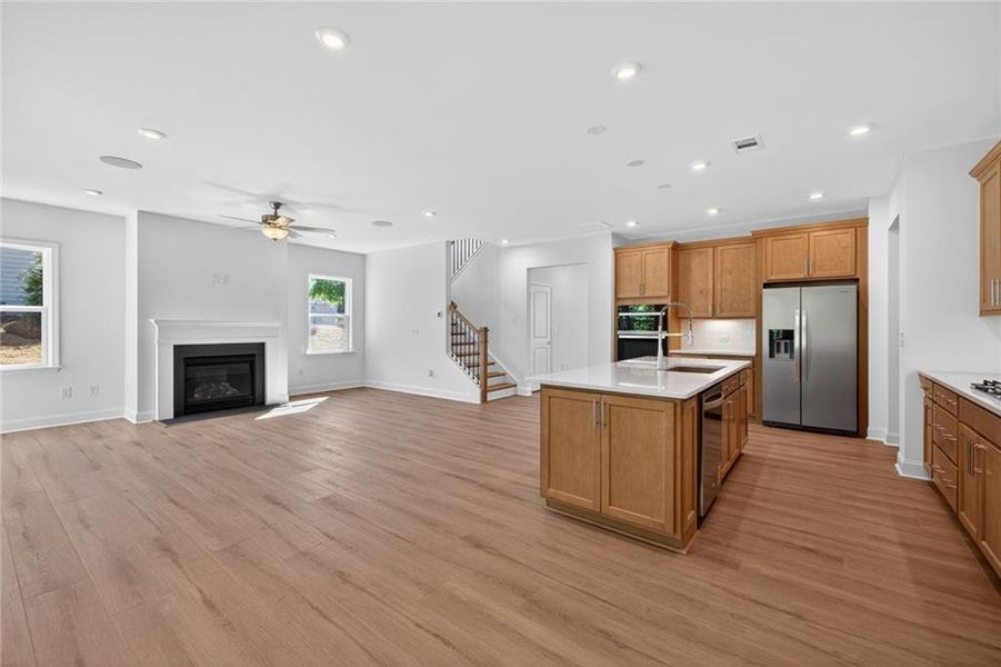 Furnished interior view inside a new home in Riversprings, Dacula (Image 17).