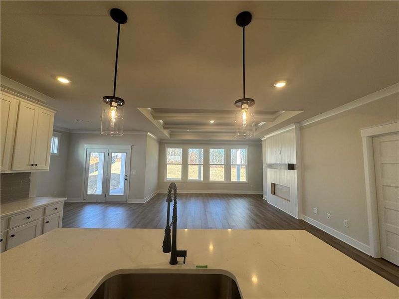 Close-up of interior finishes inside a home in Rosewood Lake Preserve, Hoschton (Image 11).