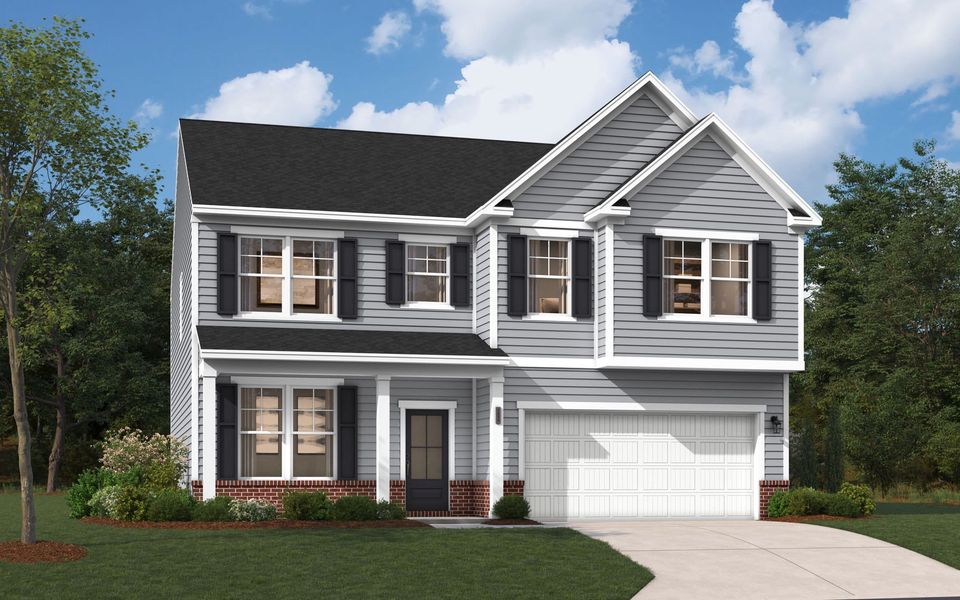 Representative exterior photo of a completed home built from the The Kershaw by Stanley Martin Homes in Riverside Ridge, Lawrenceville, GA (Image 104).