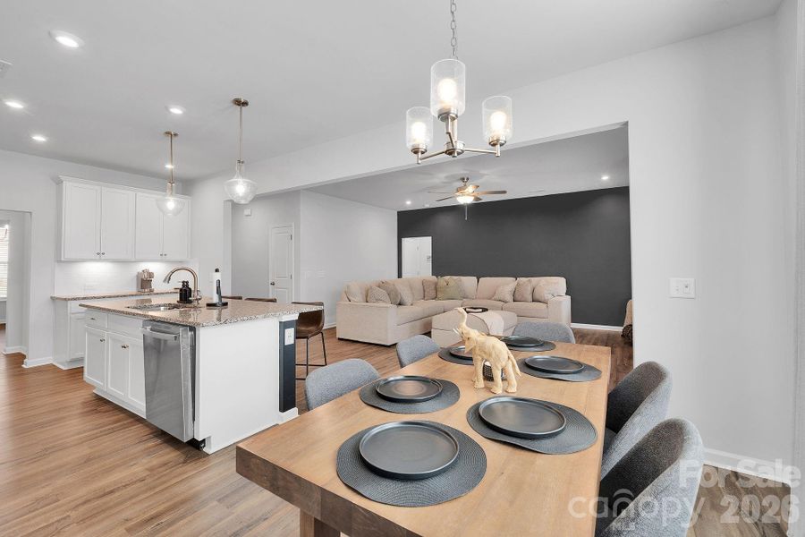 Furnished interior view inside a new home in Clairmont, Charlotte (Image 38). Furnished interior view inside a new home in Clairmont, Charlotte (Image 38).