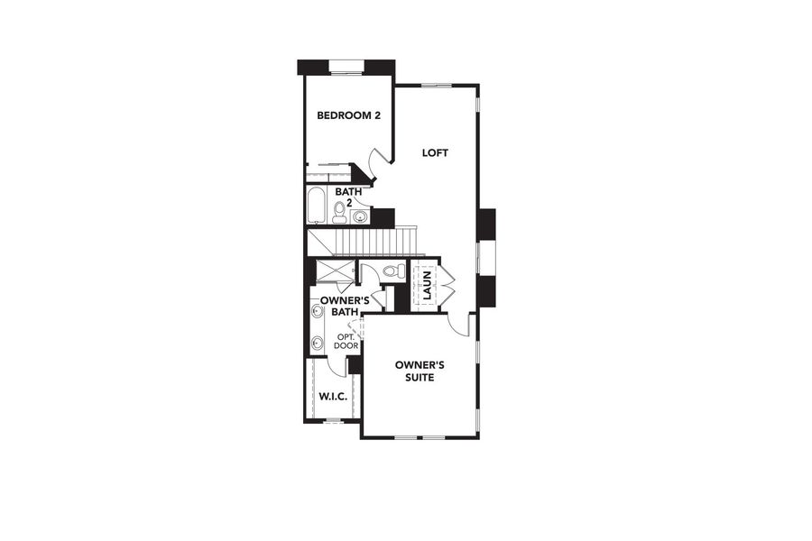2D floor plan layout of this home in Surprise City Center, Surprise, AZ (Image 5).
