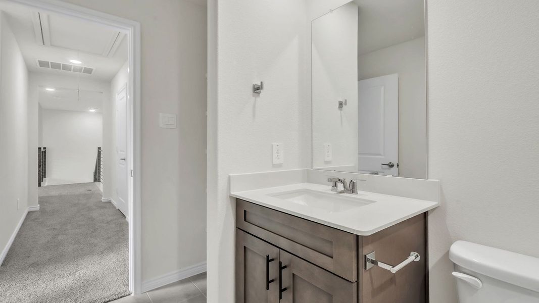 Furnished interior view inside a new home in The Landing at Hidden Lakes, McKinney (Image 13).