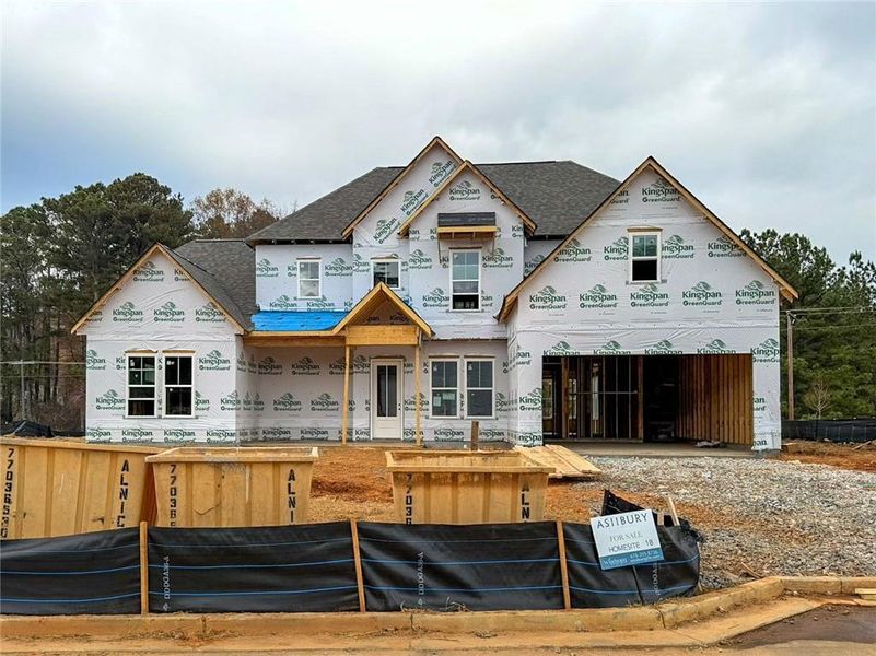 In-progress construction of a new home in Ashbury Commons, Powder Springs, GA (Image 34).