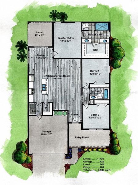 2D floor plan layout of this home in , Dunnellon, FL (Image 6). 2D floor plan layout of this home in , Dunnellon, FL (Image 6).
