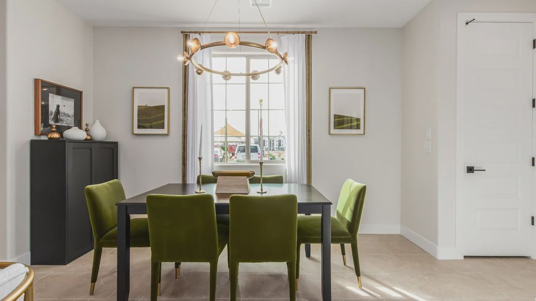 Furnished interior view inside a new home in Flora at Surprise City Center, Surprise (Image 10).