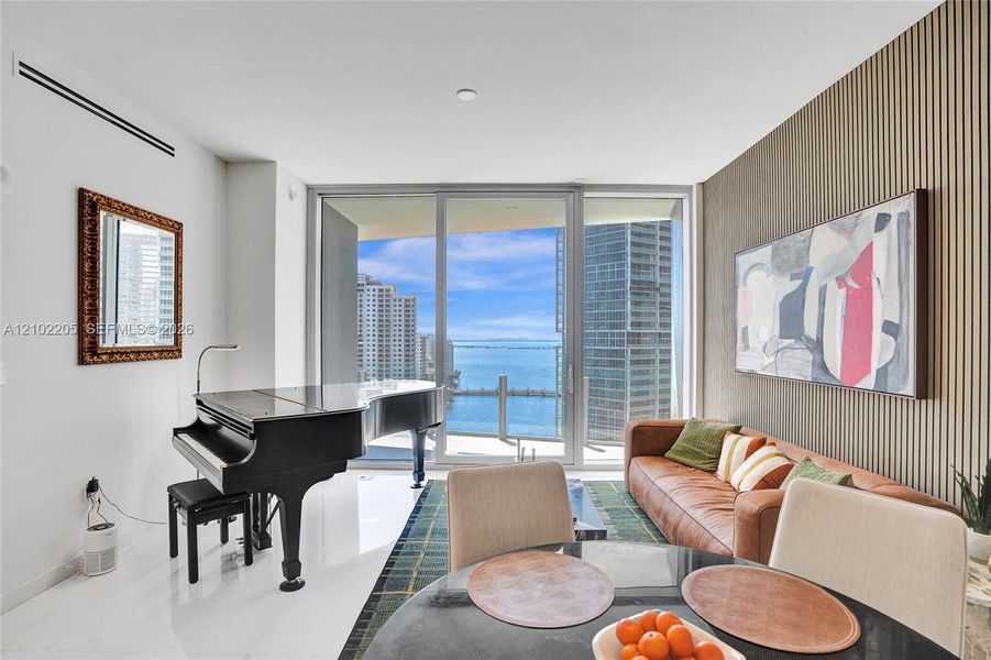 Furnished interior view inside a new home in , Miami (Image 9).