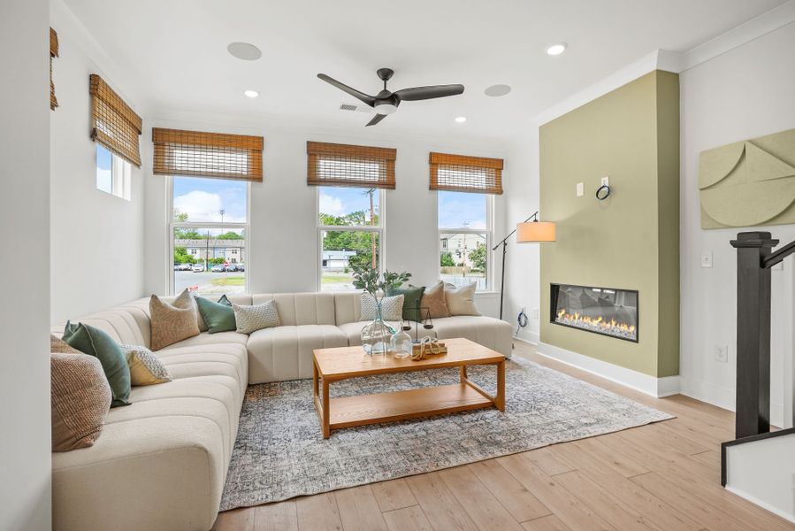 Representative furnished interior of a home built from the Evans by Pulte Homes in West End Heights, Charlotte (Image 16).