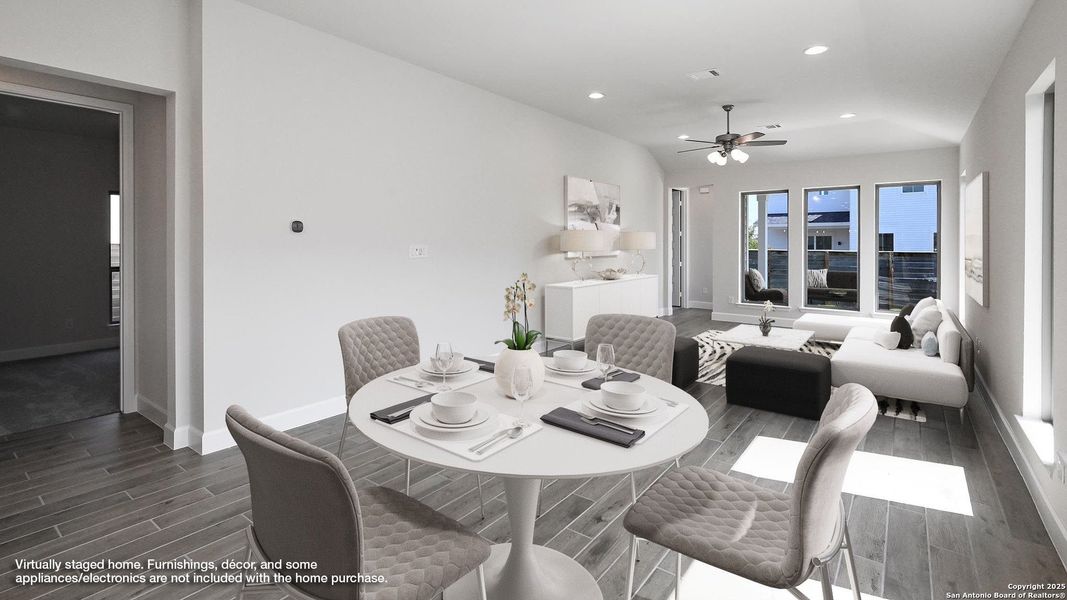 Furnished interior view inside a new home in Solms Landing 45', New Braunfels (Image 9).