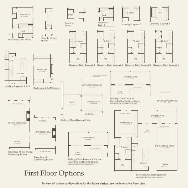 2D floor plan layout for the Mystique by Del Webb in Del Webb Southern Harmony, Murfreesboro, TN (Image 5).